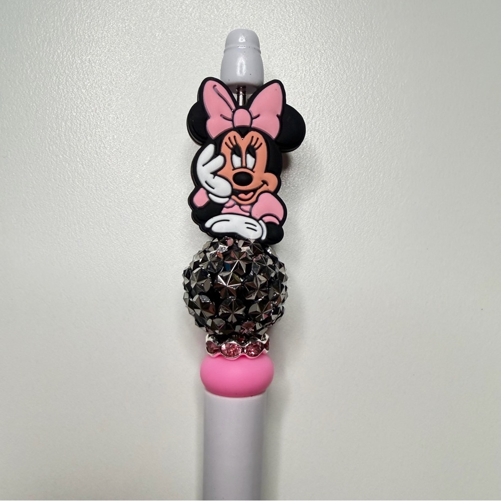 Handmade Minnie Beadable Pen + Mystery Stickers